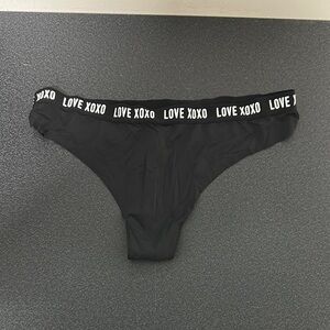 Black Love XOXO Panties thong